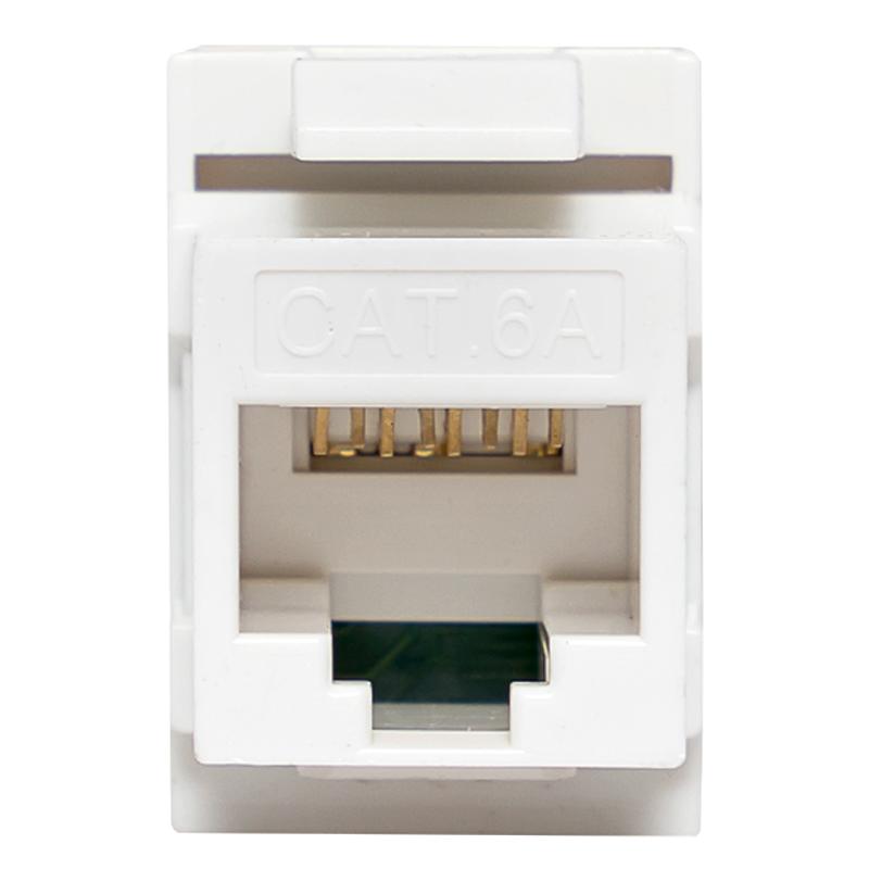 Модуль Keystone TERACOM CS Cat.6A неэкранированный 110 IDC 180 градусов самозажимной (Toolless) оранжевый | TRCS-KSTN-RT180-6AUTP-OR | EKF — миниатюра 2