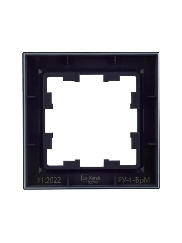 BRITE Рамка 1-ая РУ-1-БрМ маренго | BR-M12-K35 | IEK — миниатюра 4