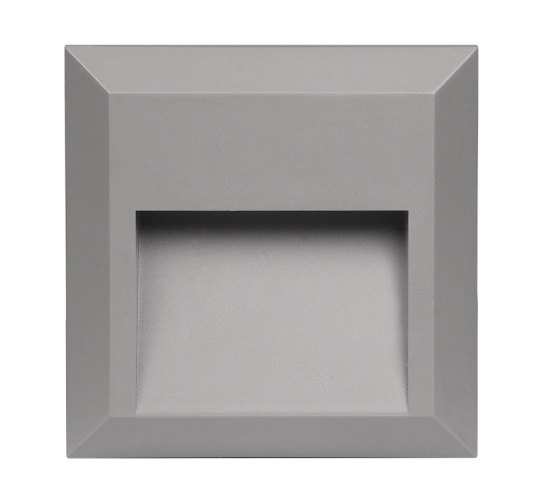 Светильник светодиодный архитектурный ДВУ PST/W S124124 2w 4000K GREY IP65 фасадный | 5005587 | Jazzway — Jazzway