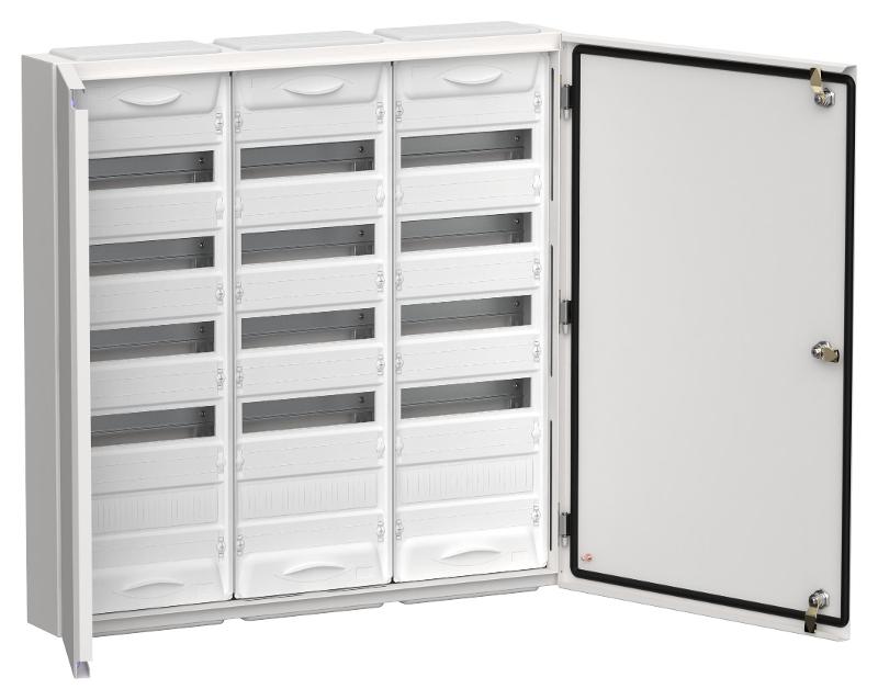 TITAN 5 Корпус металлический ЩРн-180 (3х60) 835х830х140мм IP54 белый (две двери) | TI5-50-N-3X060-54 | IEK — фото 1 | Sento