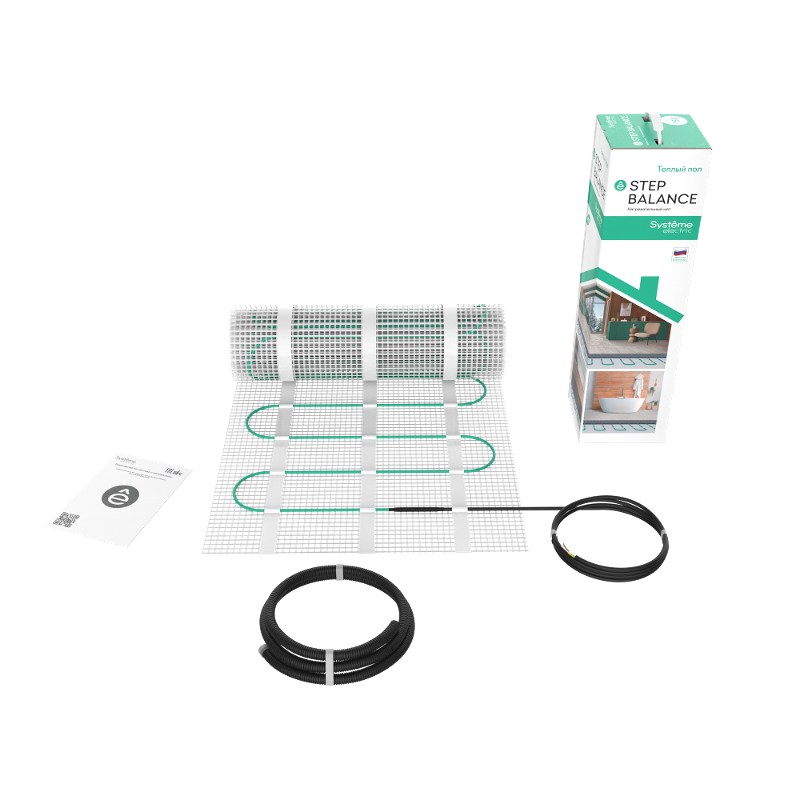 STEP BALANCE Мат нагревательный SBM150100, 150 Вт/м2, 1500 Вт, 10 м2 | SBM150100 | SE — миниатюра 6