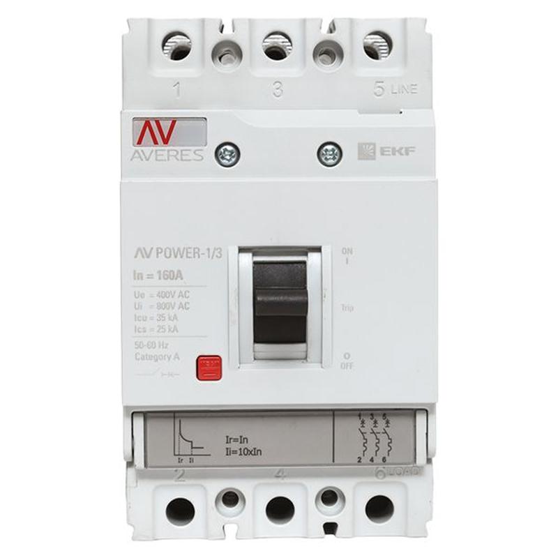 Выключатель автоматический AV POWER-1/3 160А 35kA TR | mccb-13-160-TR-av | EKF — миниатюра 16