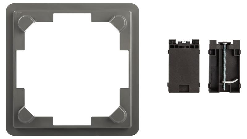 Комплект для установки люка IP66 в фальш-пол (рамка + монтаж. лапки) серый ОФИС 18-7001-03 | Б0063310 | ЭРА — миниатюра 4