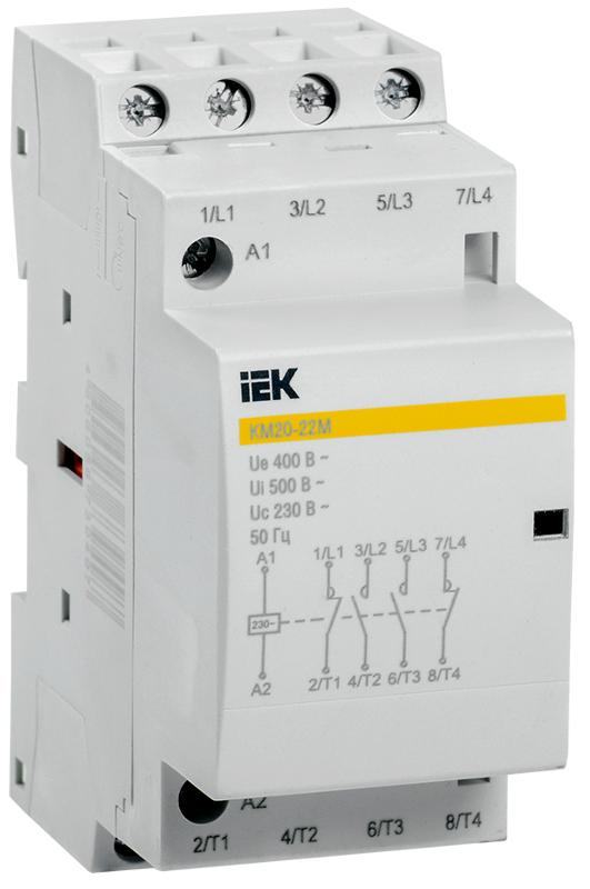Контактор модульный КМ20-22М AC IEK | MKK11-20-22 | IEK — IEK (ИЭК)