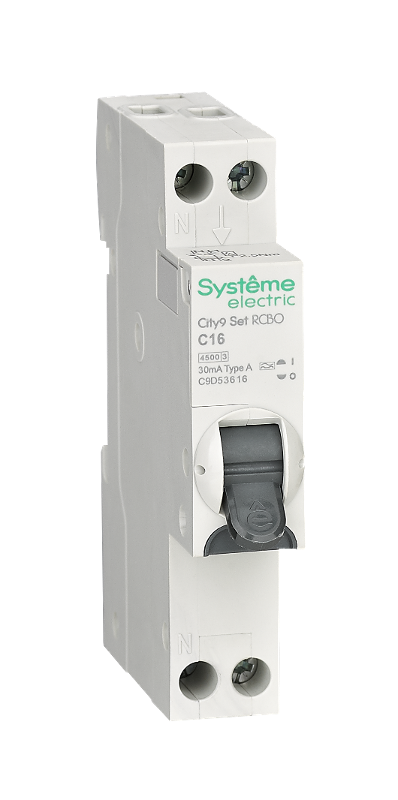 АВДТ City9 1П+Н C16 4500A 30мА A 18мм | C9D53616 | SE — Systeme Electric