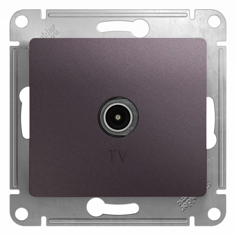 Glossa Сиреневый туман Розетка TV оконечная 1DB | GSL001491 | SE — Systeme Electric