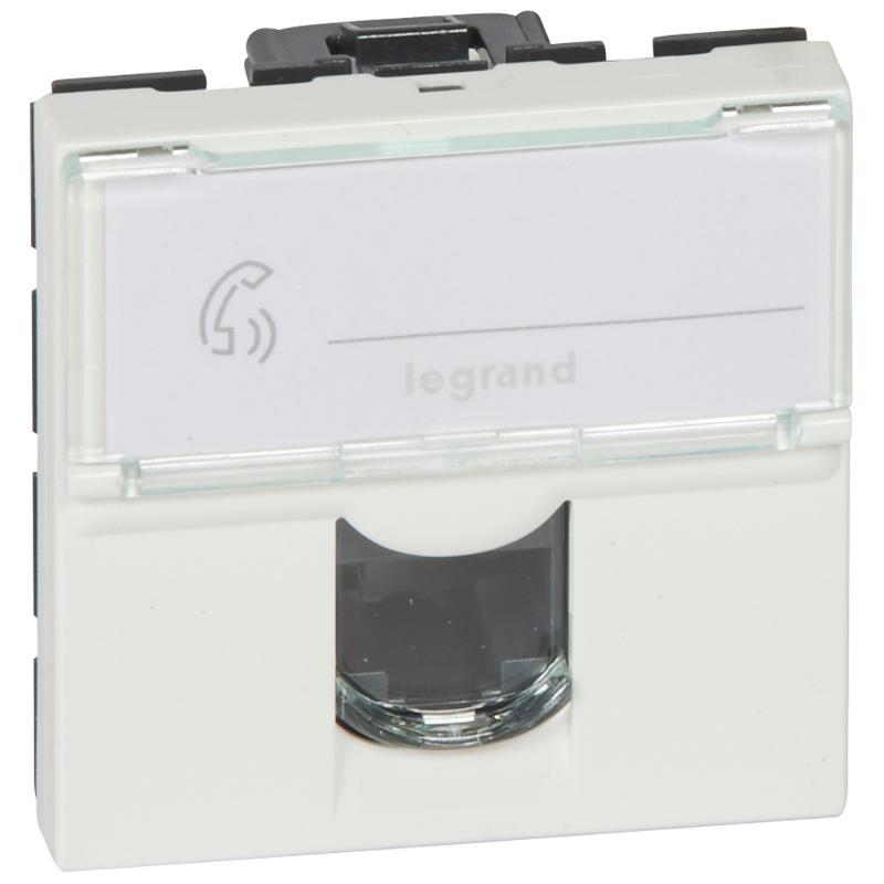Розетка Mosaic 2М RJ45 UTP кат 5e — миниатюра 2