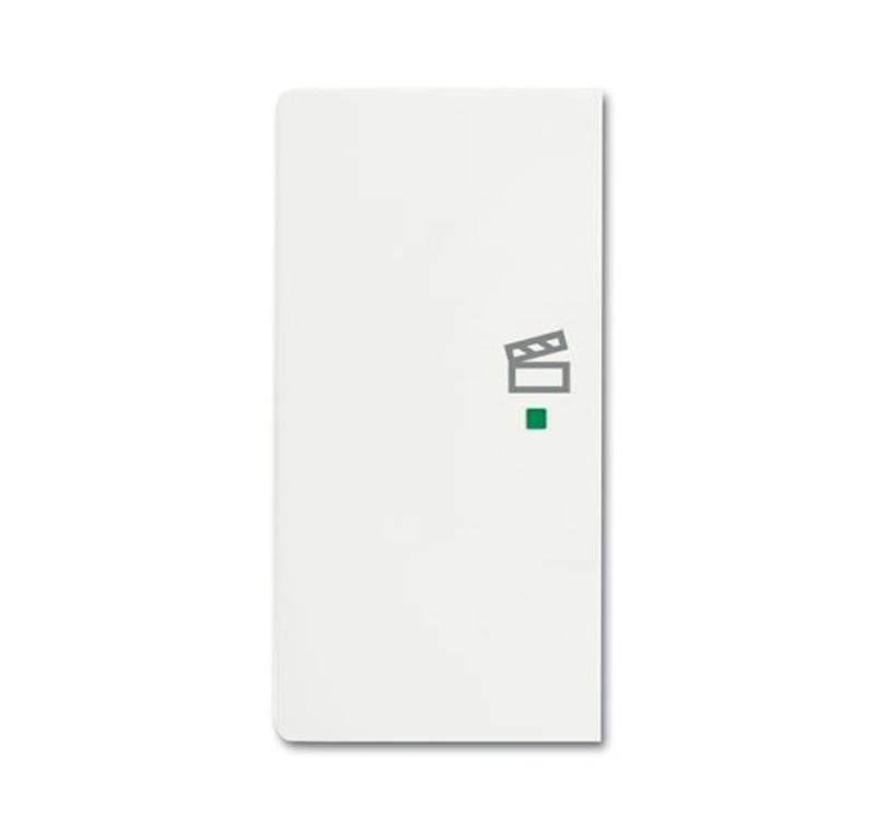 Клавиша двойная левая free@home, сцена, future, цвет белый бархат|6220-0-0609| ABB — ABB
