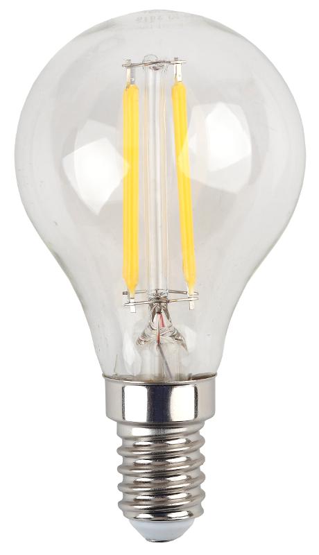 Лампа светодиодная LED филамент шар матовый F-LED P45-7W-827-E14 филамент 7Вт E14 2700К | Б0027946 | ЭРА — миниатюра 5