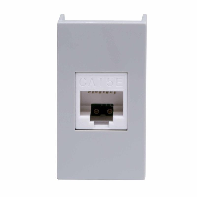 Розетка RJ-45 кат.5E,Viva,1 мод.,серая | 45138 | DKC — DKC (ДКС)