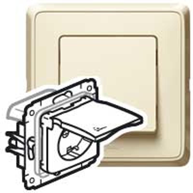 Cariva Сл. кость Розетка с/з IP44 | 773745 | Legrand — Legrand