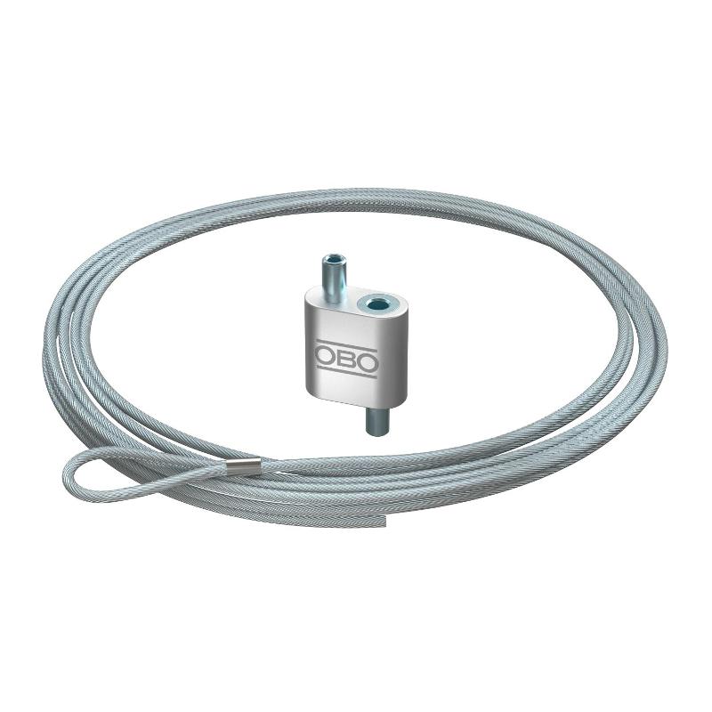 Подвес тросовый QWT S 3 10M G с петлей и фиксатором, 3,0х10000 мм ( QWT S 3 10M G ) | 1450135 | OBO Bettermann — OBO Bettermann