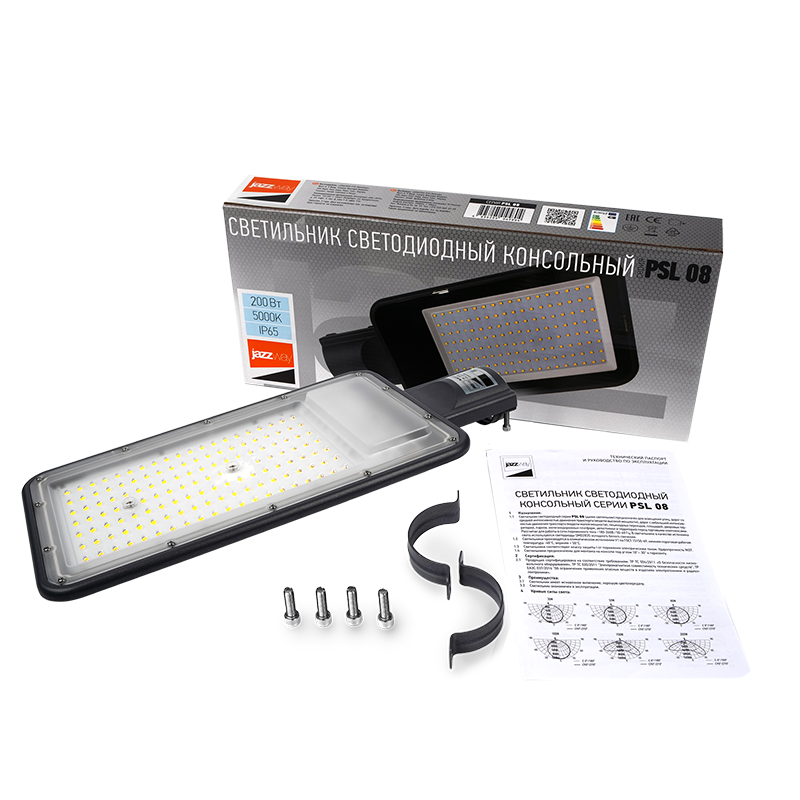 Cветильник светодиодный консольный PSL 08 200w 5000K GR 140/70° IP65 (3г.гар)  | .5045866 | Jazzway — миниатюра 6