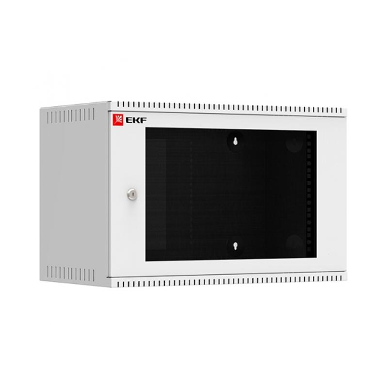 Шкаф телекоммуникационный настенный 6U (600х350) дверь стекло, Astra A серия EKF Basic  |  ITB6G350 |  EKF  — EKF