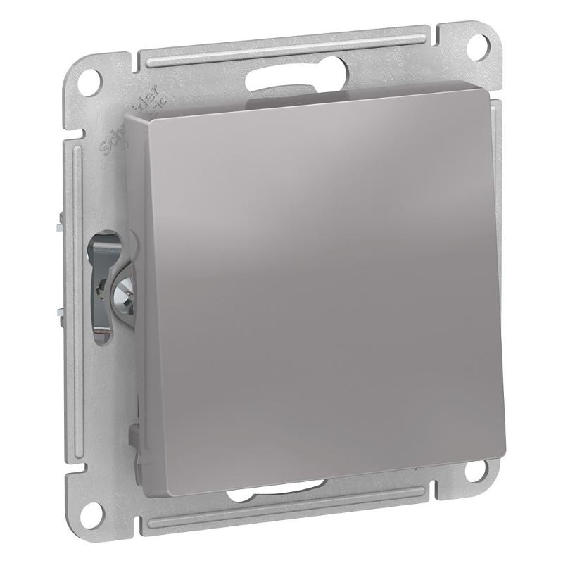 AtlasDesign Aqua Переключатель 1-клавишный IP44, сх.6, 10АХ, механизм, Алюминий | ATN440361 | SE — Systeme Electric