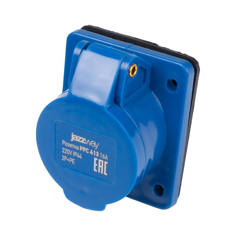 Силовой разъем  PPC 413 2Р+РЕ 16А 220В IP44   | .5072930 |  Jazzway — Jazzway