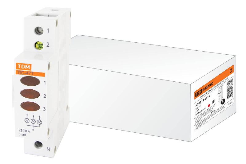 Индикатор фаз ЛС-47Т (LED) AC/DC  | SQ0214-0015 | TDM — TDM ELECTRIC