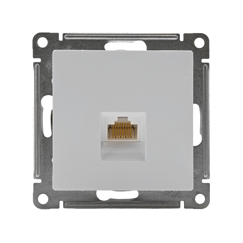 AtlasDesign Белый Розетка компьютерная RJ45, механизм | ATN000183 | SE — миниатюра 2