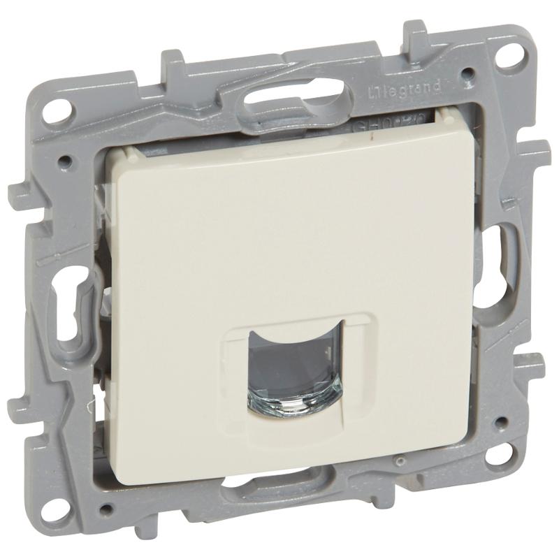 Etika Слоновая кость Розетка компьютерная RJ45 6 кат. UTP — миниатюра 2