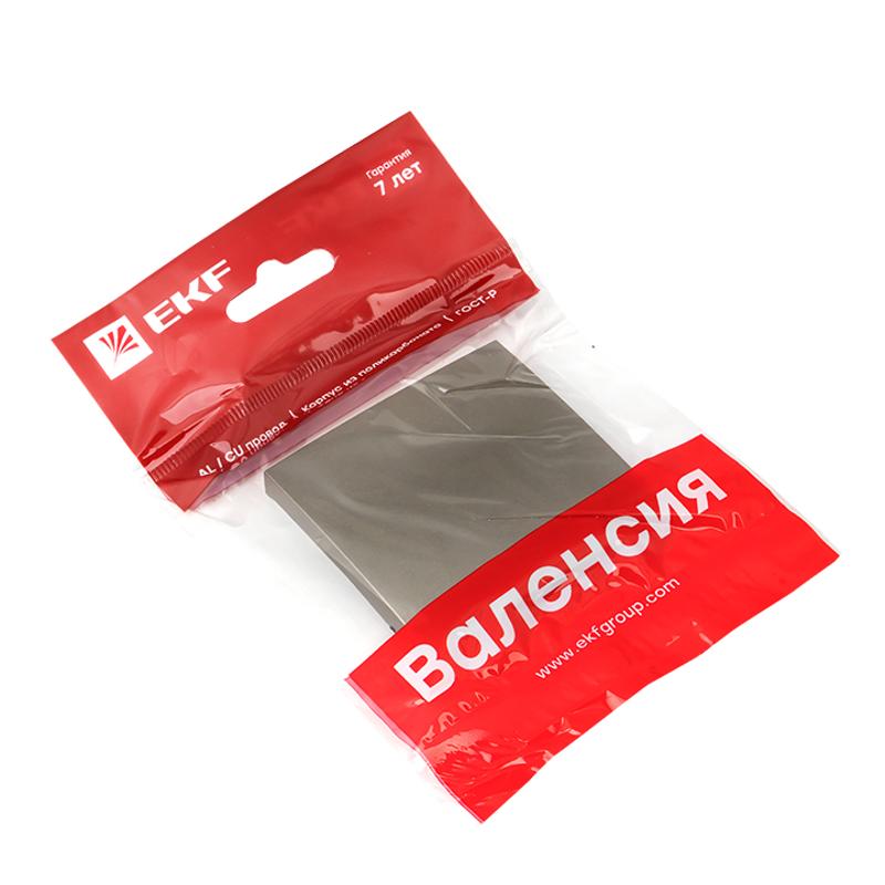 Валенсия лицевая панель выключателя 1-кл. 10А кашемир EKF PROxima |  ESV10-L-021-40 |  EKF — миниатюра 2