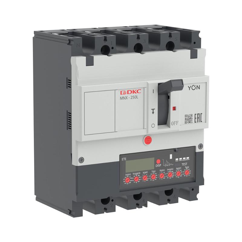 Авт. выкл. YON pro MNX250L 4P 250A 70kA при AC415V расц. ETE | MNX250L4PETE0250 | DKC — миниатюра 1