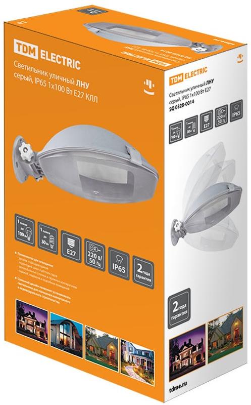 Светильник уличный настенный ЛБУ ЛНУ 100Вт ЛН/КЛЛ/LED Е27 IP65 | SQ0328-0014 | TDM — миниатюра 2