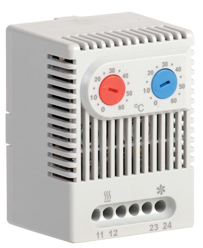 Термостат двухканальный  от 0 до +60°C NO+NC | YCE-DTNO-NC-60 | IEK — IEK (ИЭК)