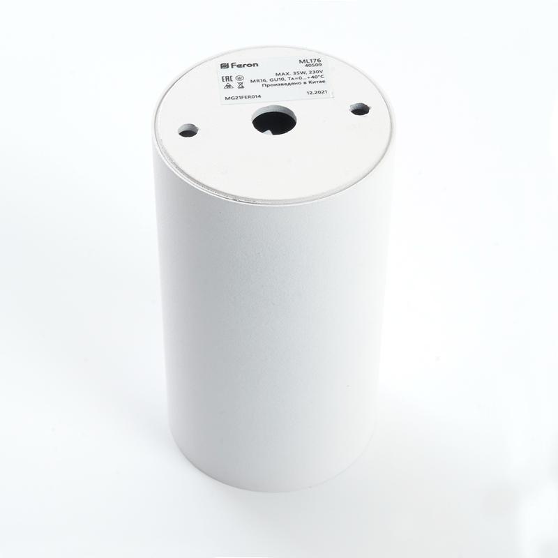 Светильник накладной потолочный под лампу, спот, ML176 MR16 20W 220V, белый | 40509 | Feron — миниатюра 4