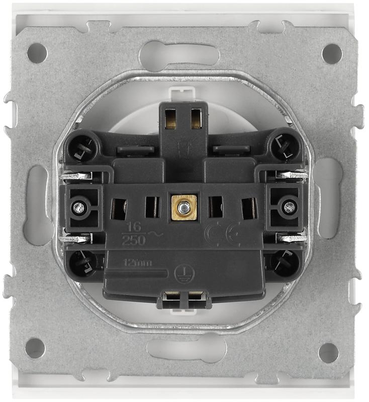 Розетка Arktik 16-2101-01 с заземлением 2P+E Schuko 16А-250В белый | Б0070414 | ЭРА — миниатюра 2