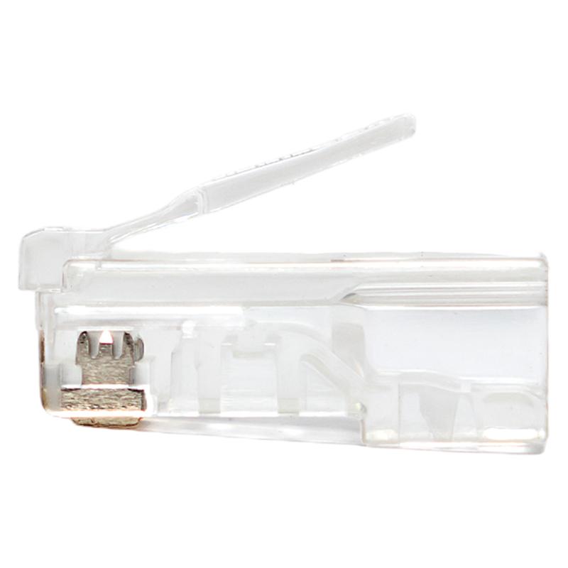 Коннектор RJ-45 TERACOM неэкранированный 8P8C Cat.5E универсальный (упак.50шт) | TRC-PLUG-5EUTP-50 | EKF — миниатюра 3