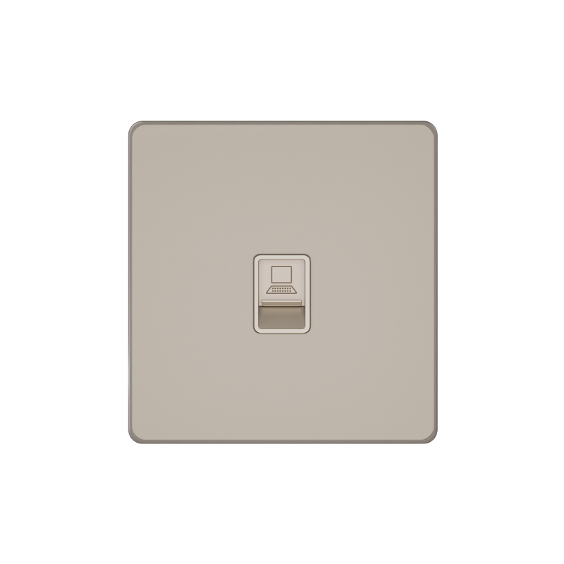 Systeme Infinity, Розетка информационная С/У RJ-45 кат.5e, Песчаный берег — миниатюра 2