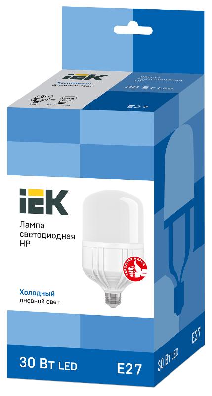Лампа светодиодная LED 30Вт Е27 230В 6500К HP | LLE-HP-30-230-65-E27 | IEK — миниатюра 3