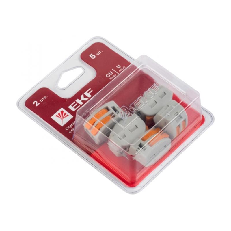 Клемма СМК 222-412 блистер (5шт)  | plc-smk-412b | EKF — EKF