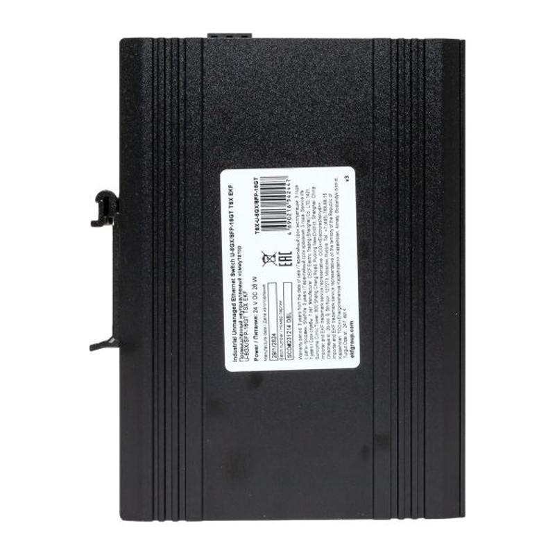 Промышленный неуправляемый коммутатор U-8GX/SFP-16GT, 8 портов 1000Base-X SFP, 16 портов 10/100/1000Base-T(X) RJ45, монтаж на динрейку TSX |TSX-U-8GX/ — миниатюра 23