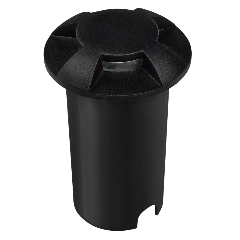Светильник светодиодный садово-парковый венчающий  PGR R60/4 2w 4000K Black IP65 (грунтовый встраиваемый) | .5024885 | Jazzway — Jazzway