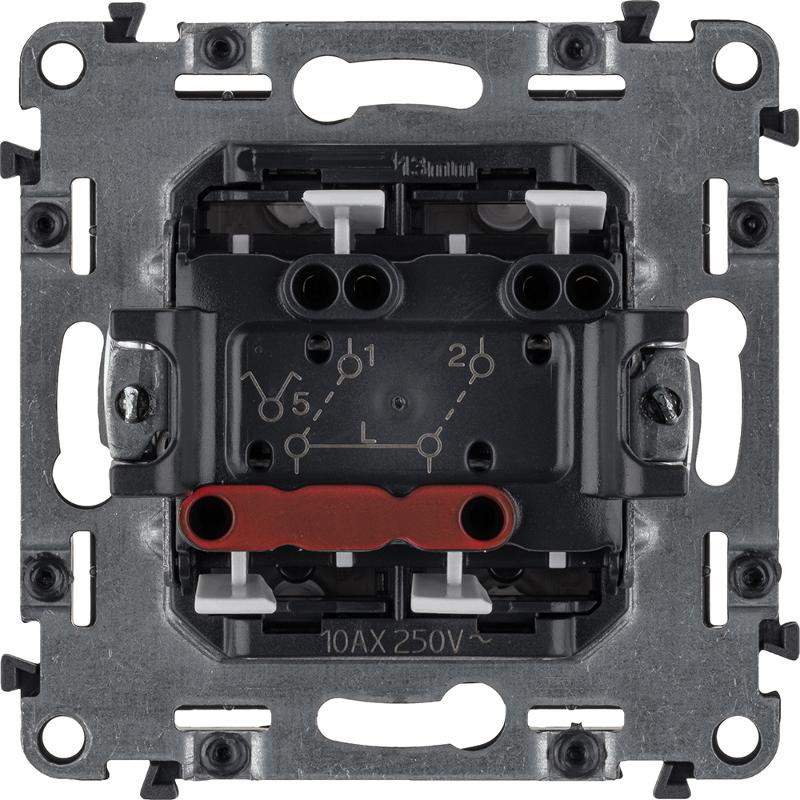 Valena ALLURE DIY Алюминий Выключатель 2-х клавишный 10А 250В — миниатюра 2