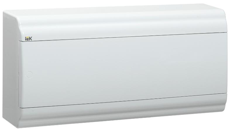 Корпус пластиковый навесной на 18 модулей ЩРН-П-18 IP41 (190х398х100мм) PRIME белая дверь | MKP82-N-18-WD-41-10 | IEK — IEK (ИЭК)
