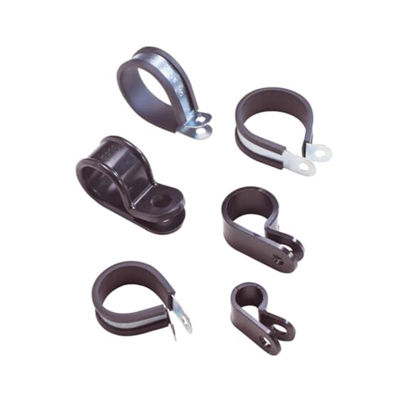 P-держатель PCS, оцинк.сталь/резина, черный, d25мм, PCS25 | 7TCA298010R0614 | ABB — ABB