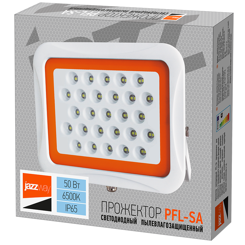 Прожектор светодиодный СДО PFL -SA-   50w 6500K 60° IP65 | 5007970 | Jazzway — миниатюра 5