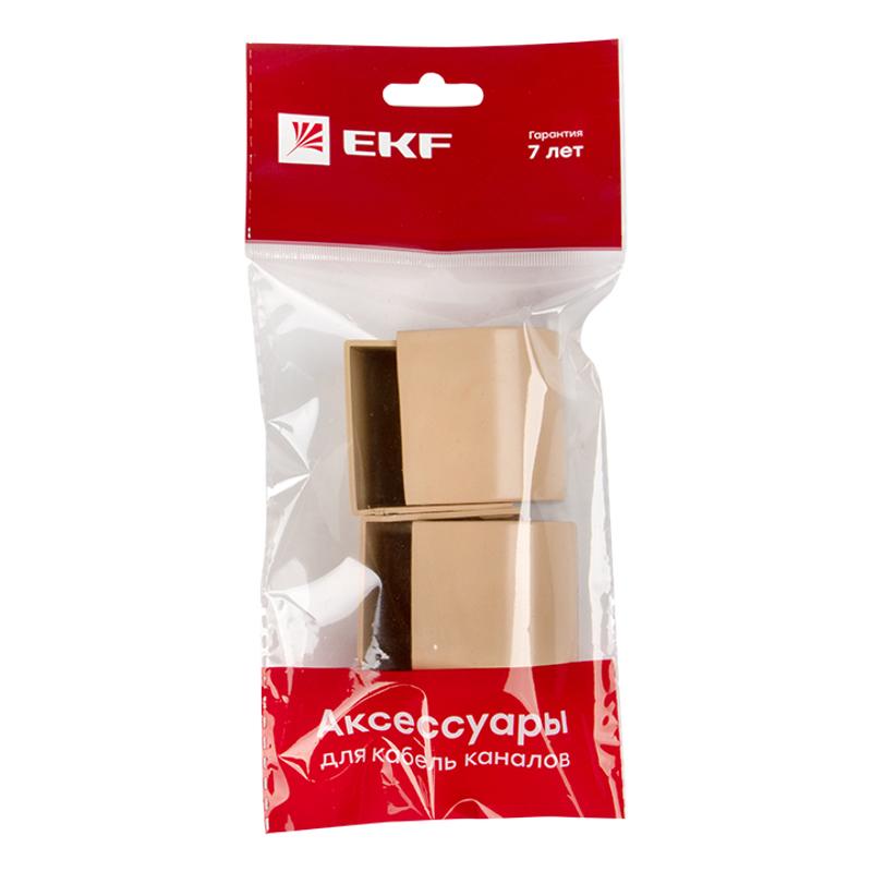 Заглушка (40х25) (4 шт) Plast EKF PROxima   под светлое дерево  |  ecl-40-25x4 |  EKF  — миниатюра 7