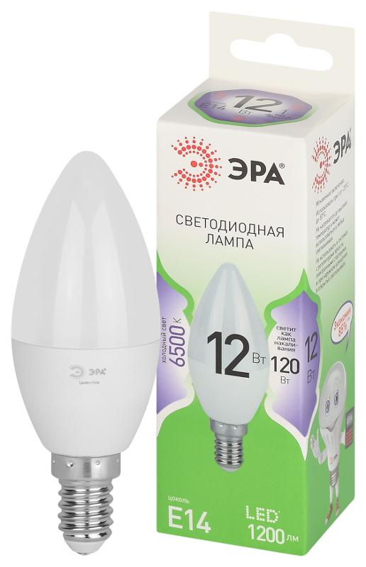 Лампа светодиодная  GREEN LINE LED B35-12W-865-E14 GL E14 12 Вт свеча холодный свет | Б0067092 | ЭРА — миниатюра 1