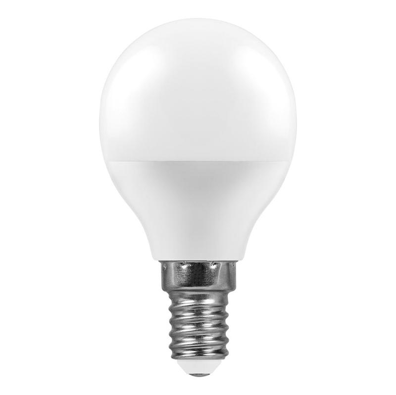 Лампа светодиодная LB-95 (7W) 230V E14 4000K G45 | 25479 | FERON — миниатюра 2