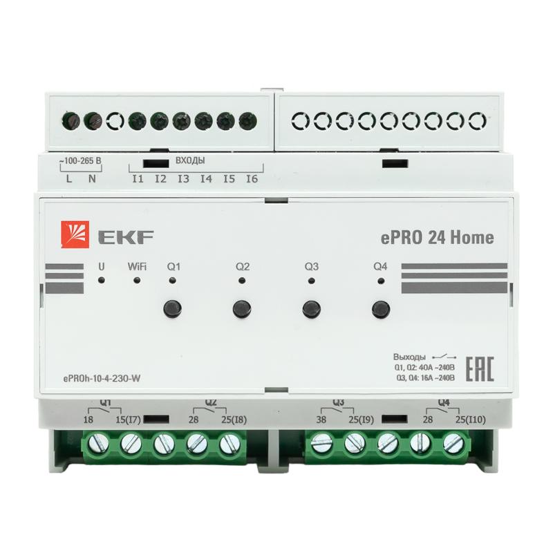 Контроллер ePRO24 удаленного управления 6вх\4вых 230В WiFi Home | ePRO-h-10-4-230-W | EKF — миниатюра 15