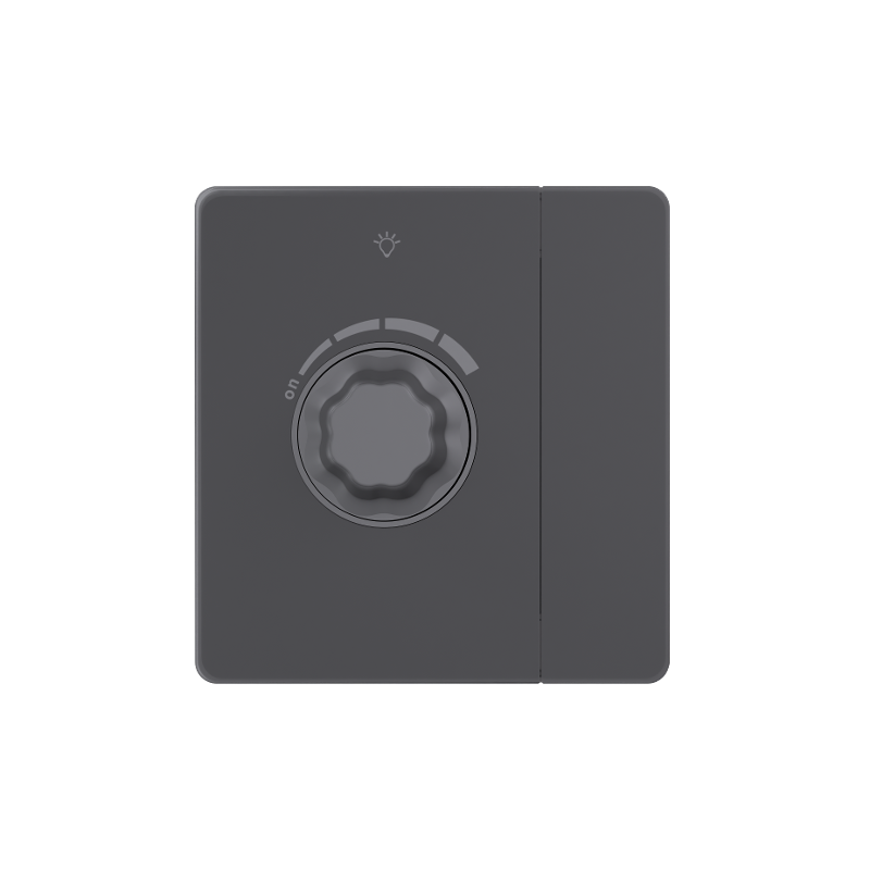 Systeme Infinity, Светорегулятор TRIAC c выключателем С/У 300Вт (250В), Вулканический пепел — миниатюра 2