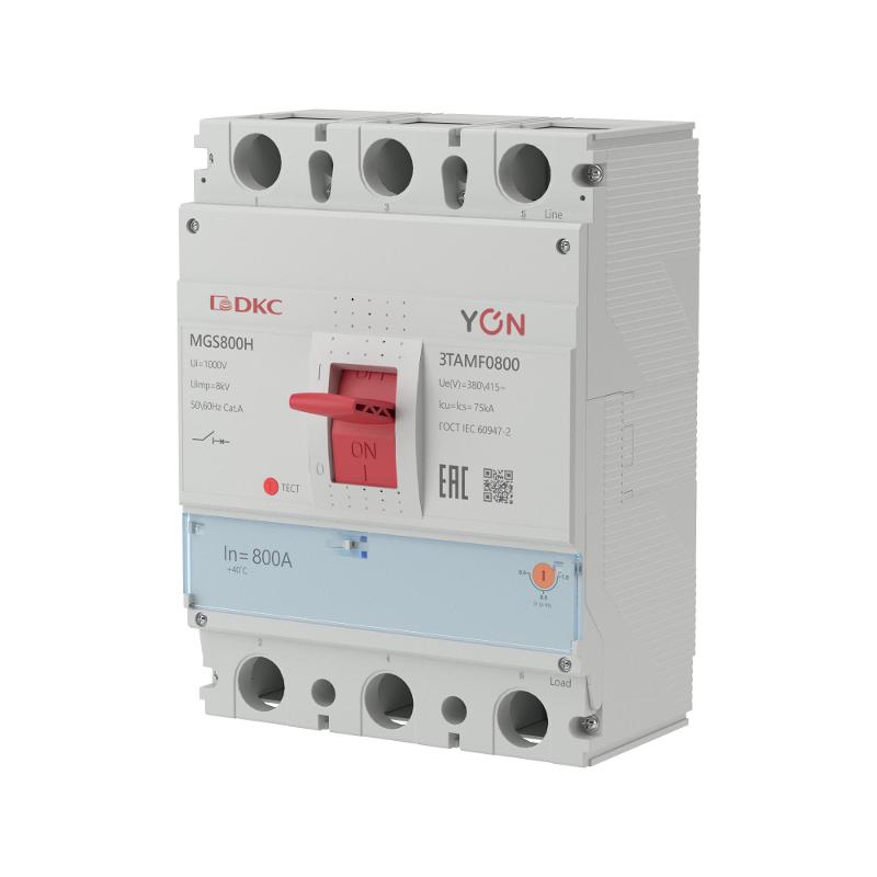 Авт. выкл. YON MGS800 3P 640-800A 75kA | MGS800H-3TAMF0800 | DKC — миниатюра 1