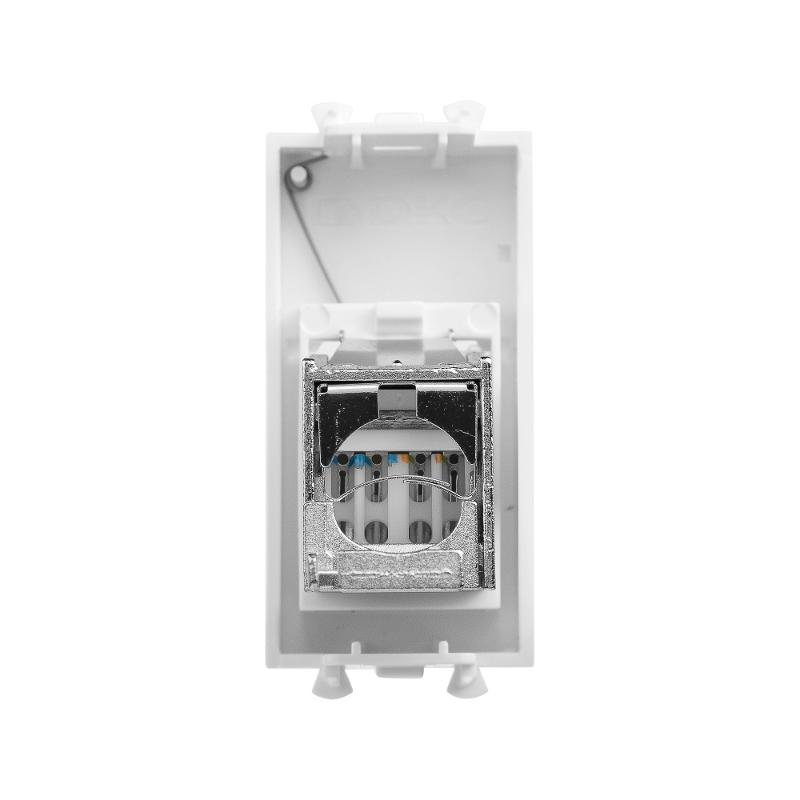 Компьютерная розетка "Белое облако" "Avanti" RJ-45 модульная, кат. 6 экран, 1 мод | 4400391 | DKC — миниатюра 6
