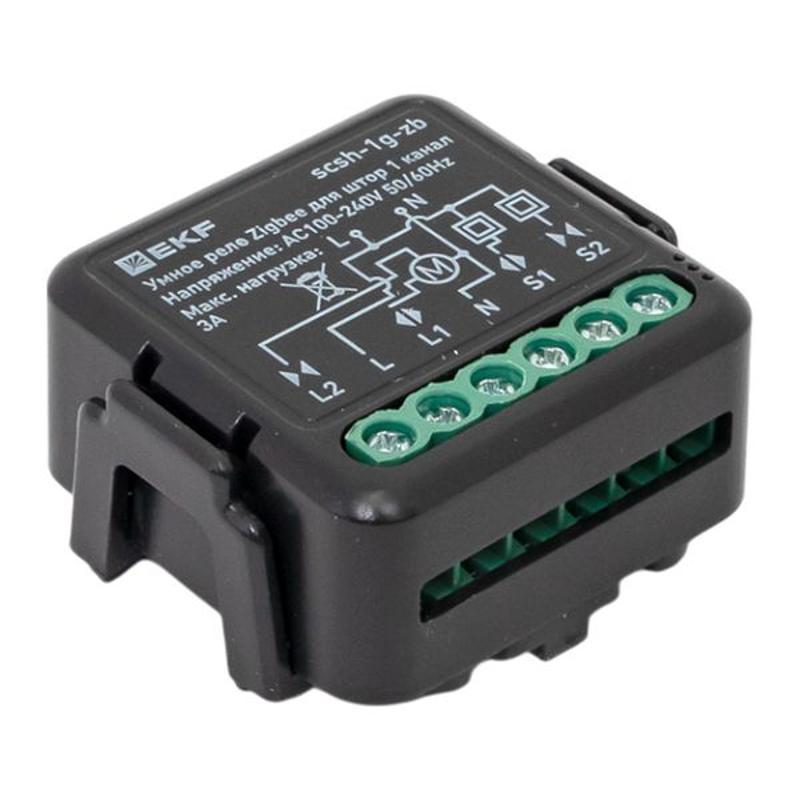 Умное реле для штор в подрозетник 1-канальное Zigbee EKF Connect Select | scsh-1g-zb | EKF — миниатюра 8