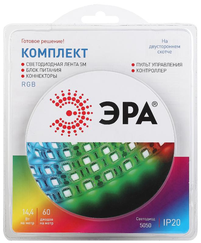 Комплект светодиодной ленты 5050kit-14,4-60-12-IP20-RGB-5m | Б0043067 | ЭРА — ЭРА (Энергия света)