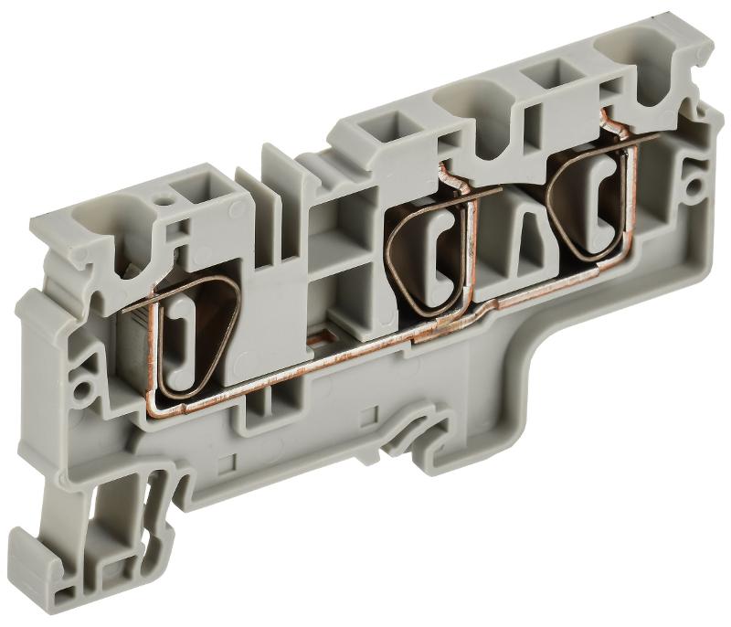 ARMAFIX Клемма пруж. CX6-3 6мм2 3-конт. серая | AF-CT40-00-3-K03-006 | IEK — IEK (ИЭК)