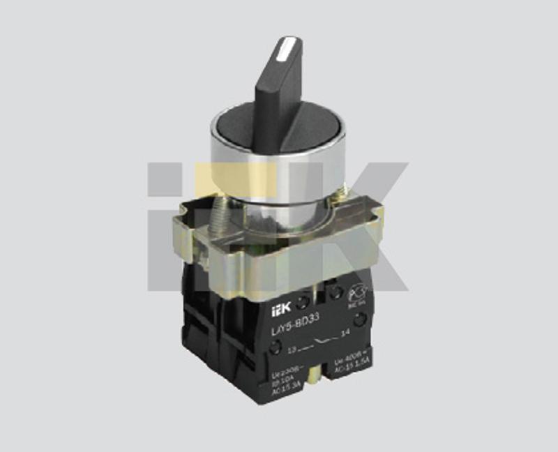 Переключатель LAY5-BD33 3 положения "I-0-II" стандарт ручка  | BSW60-BD-3-K02 | IEK — миниатюра 2